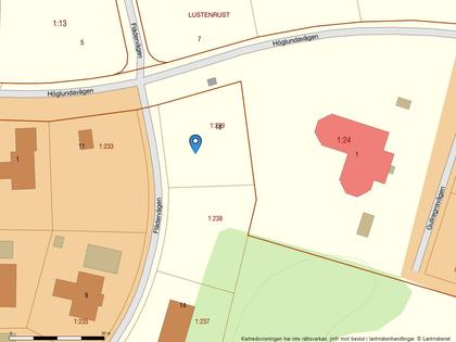 Illustrerad karta över fastigheten eller området