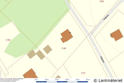 Illustrerad karta över fastigheten eller området