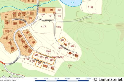 Illustrerad karta över fastigheten eller området