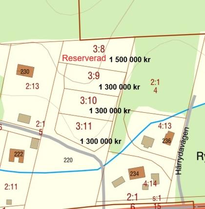 Illustrerad karta över fastigheten eller området