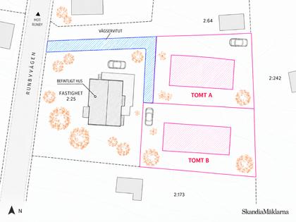 Illustrerad karta över fastigheten eller området