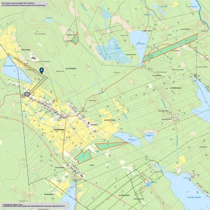 Illustrerad karta över fastigheten eller området