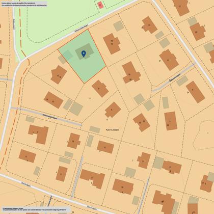 Illustrerad karta över fastigheten eller området