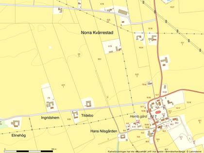Illustrerad karta över fastigheten eller området