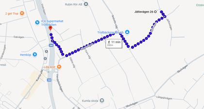 Illustrerad karta över fastigheten eller området
