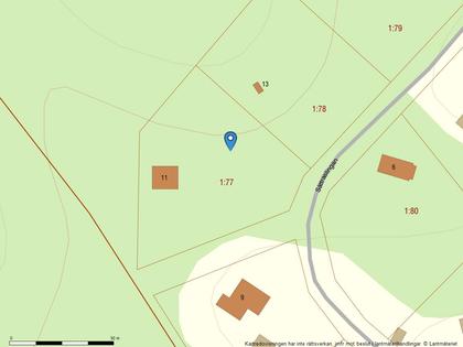 Illustrerad karta över fastigheten eller området