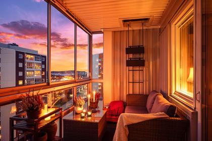 Balkong eller utsiktsbild