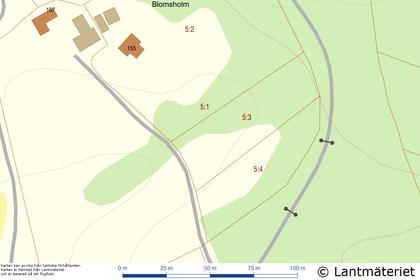 Illustrerad karta över fastigheten eller området