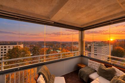Balkong eller utsiktsbild