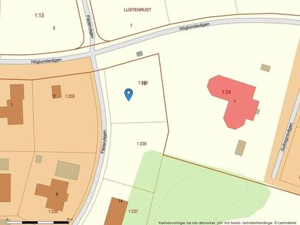 Illustrerad karta över fastigheten eller området