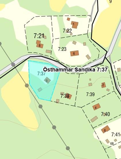 Illustrerad karta över fastigheten eller området